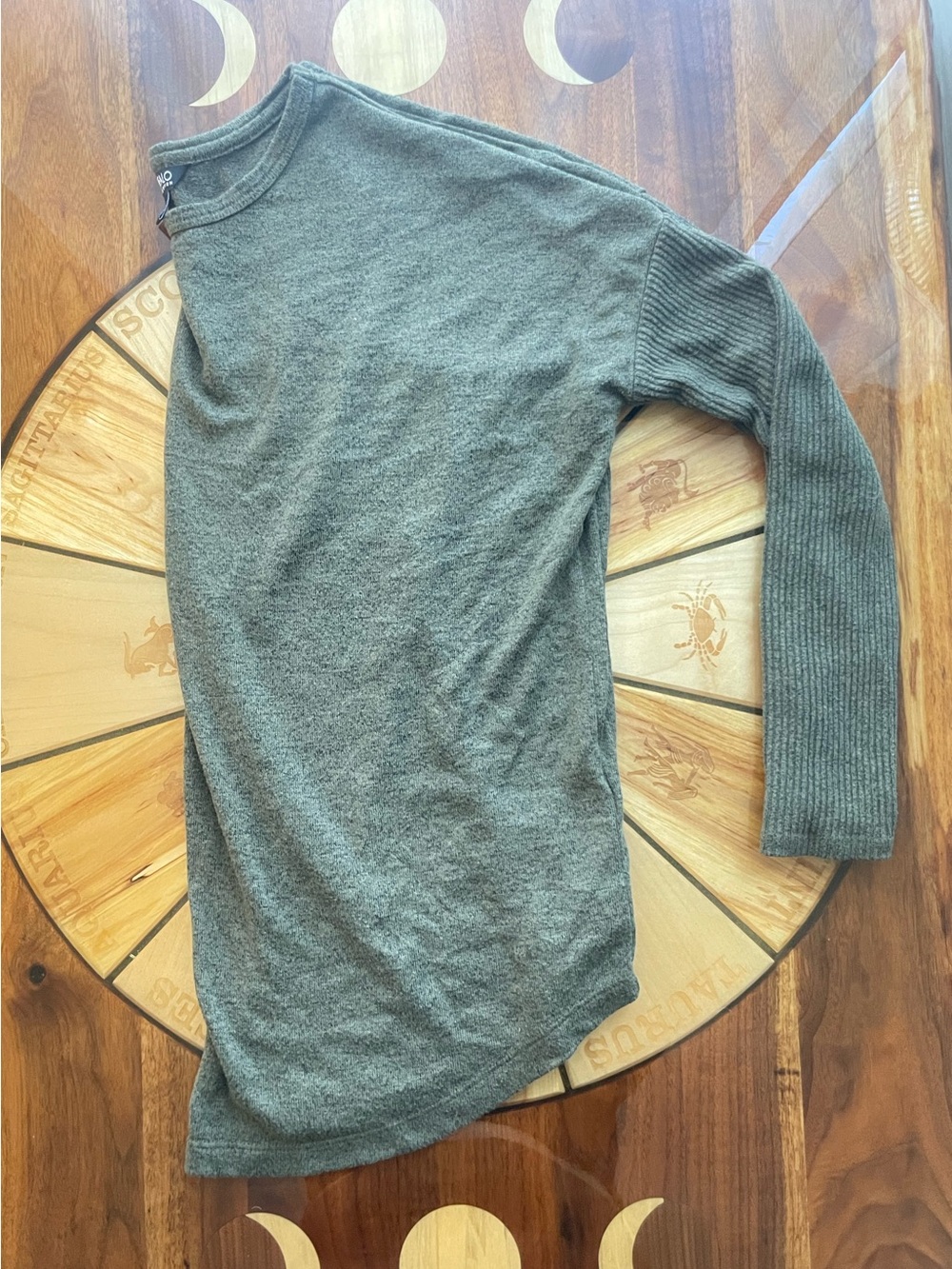 Forest Green Relaxed Long Sleeve Fall Autumn